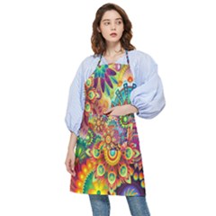 Mandalas Colorful Abstract Ornamental Pocket Apron by artworkshop