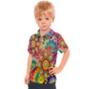 Mandalas Colorful Abstract Ornamental Kids  Polo Tee View1