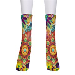 Mandalas Colorful Abstract Ornamental Crew Socks by artworkshop