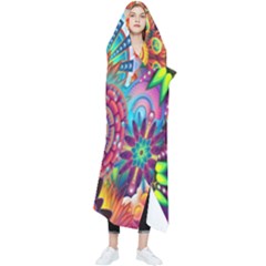 Mandalas Colorful Abstract Ornamental Wearable Blanket by artworkshop