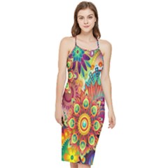 Mandalas Colorful Abstract Ornamental Bodycon Cross Back Summer Dress by artworkshop