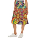 Mandalas Colorful Abstract Ornamental Midi Panel Skirt View2