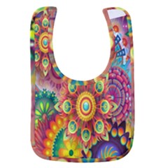 Mandalas Colorful Abstract Ornamental Baby Bib