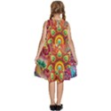 Mandalas Colorful Abstract Ornamental Kids  Frill Swing Dress View4