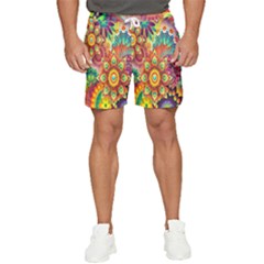 Mandalas Colorful Abstract Ornamental Men s Runner Shorts