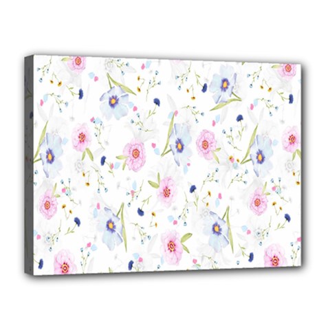 Pattern Flowers Canvas 16  X 12  (stretched) by artworkshop