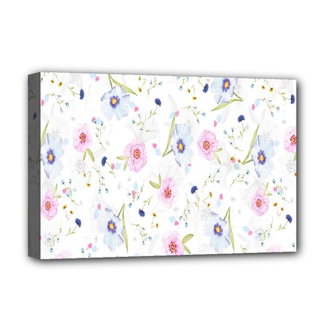 Pattern Flowers Deluxe Canvas 18  X 12  (stretched) by artworkshop