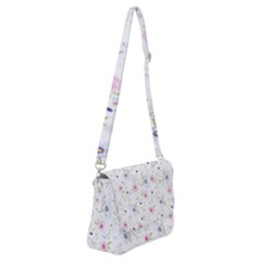 Pattern Flowers Shoulder Bag With Back Zipper by artworkshop