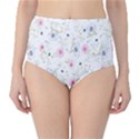 Pattern Flowers Classic High-Waist Bikini Bottoms View1