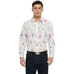 Pattern Flowers Men s Long Sleeve  Shirt