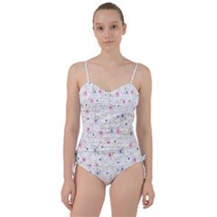 Pattern Flowers Sweetheart Tankini Set by artworkshop