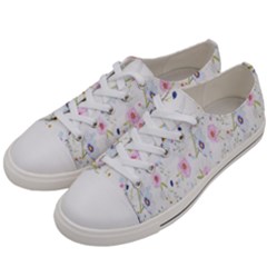 Pattern Flowers Women s Low Top Canvas Sneakers by artworkshop