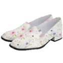 Pattern Flowers Women s Classic Loafer Heels View2