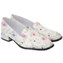 Pattern Flowers Women s Classic Loafer Heels View3