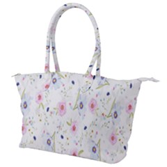 Pattern Flowers Canvas Shoulder Bag by artworkshop