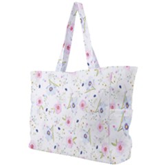 Pattern Flowers Simple Shoulder Bag by artworkshop