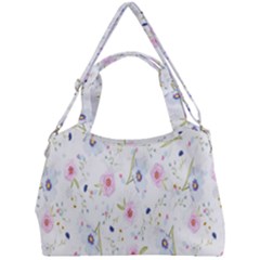 Pattern Flowers Double Compartment Shoulder Bag by artworkshop