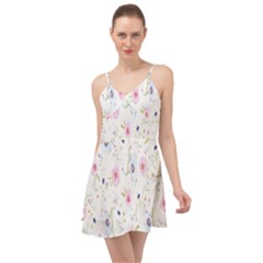 Pattern Flowers Summer Time Chiffon Dress by artworkshop