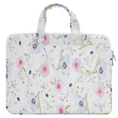 Pattern Flowers Macbook Pro13  Double Pocket Laptop Bag by artworkshop