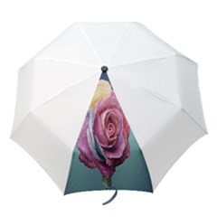 Rose Flower Love Romance Beautiful Folding Umbrellas by artworkshop