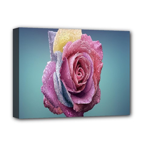 Rose Flower Love Romance Beautiful Deluxe Canvas 16  X 12  (stretched)  by artworkshop