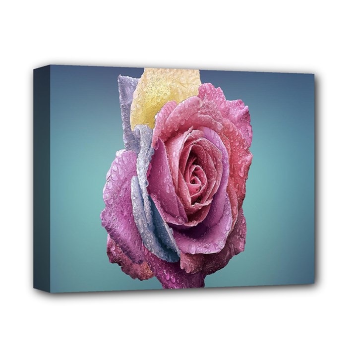 Rose Flower Love Romance Beautiful Deluxe Canvas 14  x 11  (Stretched)