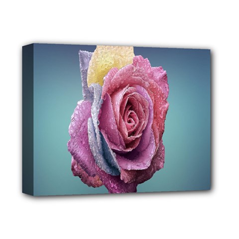 Rose Flower Love Romance Beautiful Deluxe Canvas 14  X 11  (stretched) by artworkshop