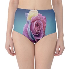 Rose Flower Love Romance Beautiful Classic High-waist Bikini Bottoms by artworkshop