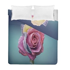 Rose Flower Love Romance Beautiful Duvet Cover Double Side (full/ Double Size) by artworkshop