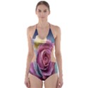 Rose Flower Love Romance Beautiful Cut-Out One Piece Swimsuit View1