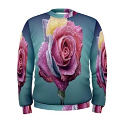 Rose Flower Love Romance Beautiful Men s Sweatshirt by artworkshop