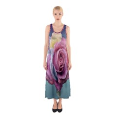 Rose Flower Love Romance Beautiful Sleeveless Maxi Dress by artworkshop