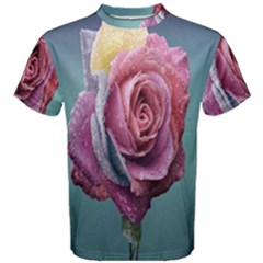 Rose Flower Love Romance Beautiful Men s Cotton Tee by artworkshop