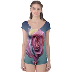 Rose Flower Love Romance Beautiful Boyleg Leotard  by artworkshop