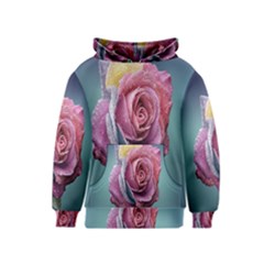 Rose Flower Love Romance Beautiful Kids  Pullover Hoodie by artworkshop