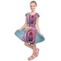 Rose Flower Love Romance Beautiful Kids  Short Sleeve Dress View1