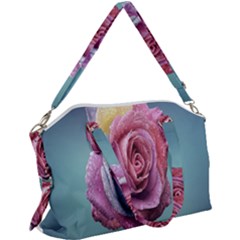 Rose Flower Love Romance Beautiful Canvas Crossbody Bag by artworkshop