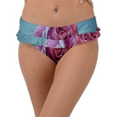 Rose Flower Love Romance Beautiful Frill Bikini Bottom by artworkshop