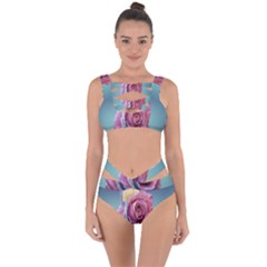 Rose Flower Love Romance Beautiful Bandaged Up Bikini Set  by artworkshop