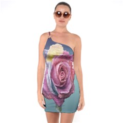 Rose Flower Love Romance Beautiful One Soulder Bodycon Dress by artworkshop