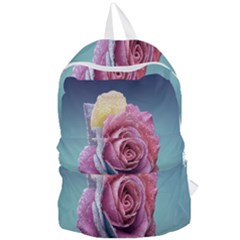 Rose Flower Love Romance Beautiful Foldable Lightweight Backpack by artworkshop