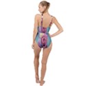 Rose Flower Love Romance Beautiful High Neck One Piece Swimsuit View2