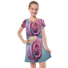 Rose Flower Love Romance Beautiful Kids  Cross Web Dress by artworkshop