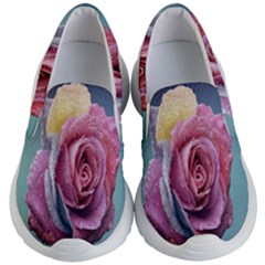 Rose Flower Love Romance Beautiful Kids Lightweight Slip Ons by artworkshop