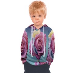 Rose Flower Love Romance Beautiful Kids  Overhead Hoodie by artworkshop