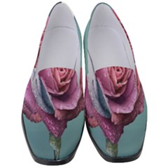 Rose Flower Love Romance Beautiful Women s Classic Loafer Heels by artworkshop