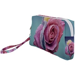 Rose Flower Love Romance Beautiful Wristlet Pouch Bag (small) by artworkshop