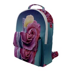 Rose Flower Love Romance Beautiful Flap Pocket Backpack (large) by artworkshop