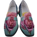 Rose Flower Love Romance Beautiful Women s Chunky Heel Loafers View1