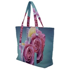 Rose Flower Love Romance Beautiful Zip Up Canvas Bag by artworkshop